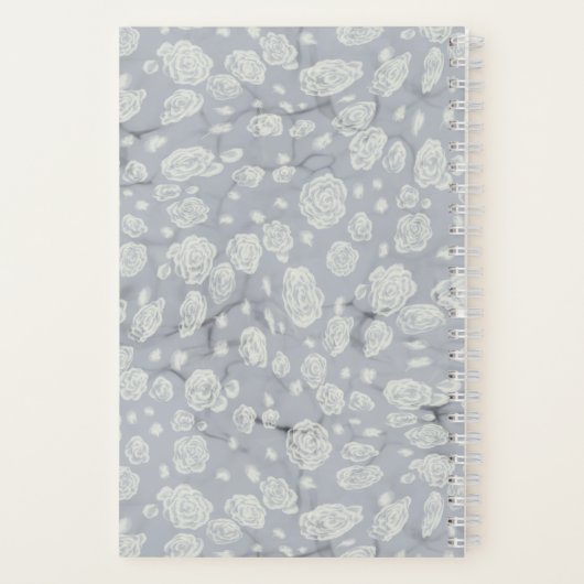 Bleu doux Floral Water's Bullet Journal (Verso)