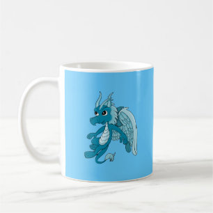 Bleu Dragon Cartoon Café Mug