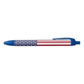 Bleu Drapeau de pays USA stylo à bille rétractable (Haut)