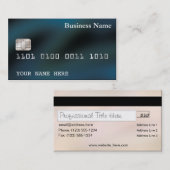 Bleu du CARTE DE VISITE de style de carte de (Devant / Derrière)