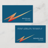 BLEU DU CARTE DE VISITE LIGHTNING3 (Devant / Derrière)