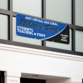 Bleu du client Bienvenue à la bannière de l'école (Bâtiment extérieur)