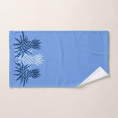 Bleu du même rang tropical hawaïen de Camo (Serviette à main)