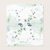Bleu Duché et vert Sage Eucalyptus Botanique (Outside Unfolded)