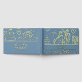 Bleu Dusty classique main dessinée Mariage croquis (Complet)