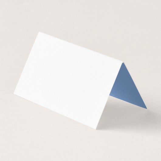 Bleu Dusty Mariage Carte Place (Back)