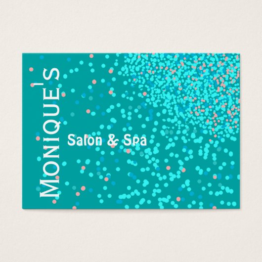 Bleu Eau Abstrait salon Spa certificat cadeau (Devant)