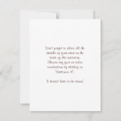 Bleu Eau et Lily Pads Invitations (Dos)