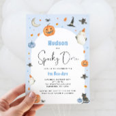 Bleu Éffrayant une 1ère Invitation Boo-day