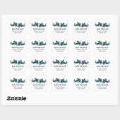 Bleu Elegant Dragons Enregistrer Stickers Date (Feuille)