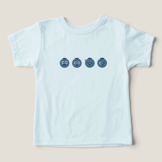 Bleu Emoji Tee (Design Recto)