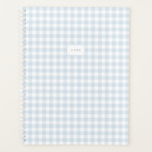 Bleu En vichy Planneur personnalisé Année