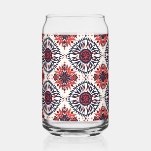 Bleu énigmatique "Cosmic Interlock" Verre imprimé 