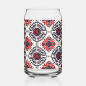 Bleu énigmatique "Cosmic Interlock" Verre imprimé  (Verso)