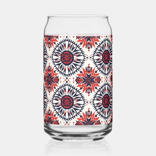 Bleu énigmatique "Cosmic Interlock" Verre imprimé  (Verso)