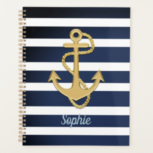 Bleu et Ancre or Nautique