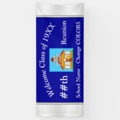 Bleu et bannières personnalisées par blanc de la (Vertical)