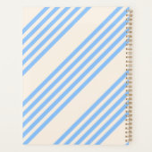Bleu et beige cinq rayures motif (Dos)
