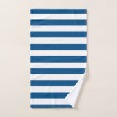 Bleu et blanc (Serviette à main)