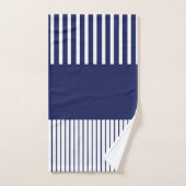 Bleu et blanc (Serviette à main)