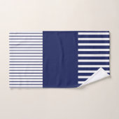 Bleu et blanc (Serviette à main)