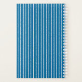 Bleu et blanc avec lignes inégales (Dos)