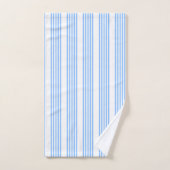 Bleu et blanc cinq bandes motif (Serviette à main)