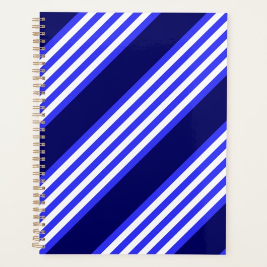 Bleu et blanc cinq bandes motif (Devant)