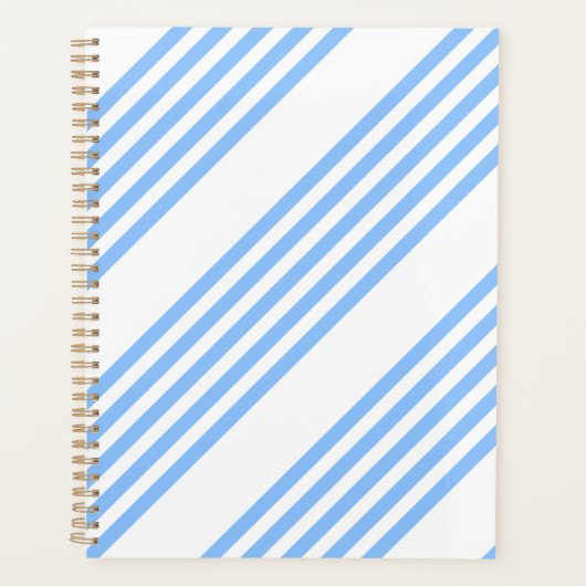 Bleu et blanc cinq bandes motif (Devant)