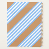 Bleu et blanc cinq bandes motif avec bronze (Dos)