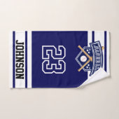 Bleu et blanc de la Marine (Serviette à main)