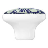 Bleu et blanc Lapin Famille Tiroir Tête Bouton Ded (Côté)