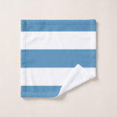 Bleu et Blanc nautique sur un (Gant de toilette)