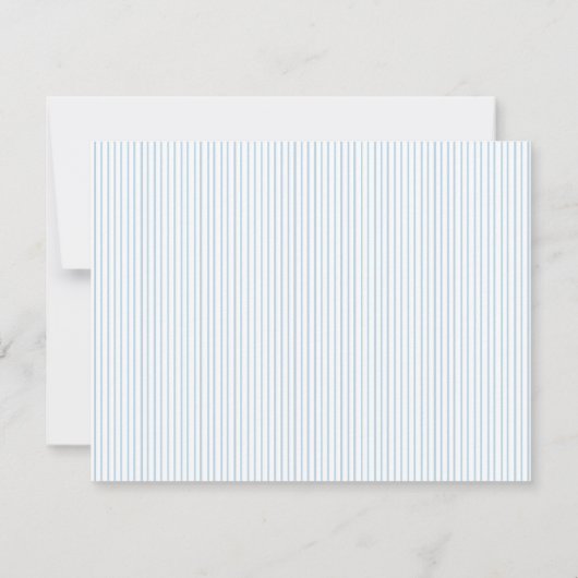 Bleu et blanc simple Bébé garçon Merci (Dos)