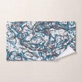 Bleu et Brown (Serviette à main)