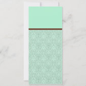 Bleu et Brown - invitation de baby shower (Dos)