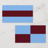 Bleu et Carte de visite Brown AJUSTABLE (Devant / Derrière)