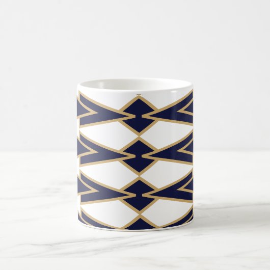 Bleu et Gold Bowties Café Mug (Centre)