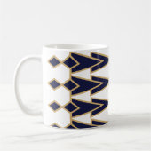 Bleu et Gold Bowties Café Mug (Gauche)