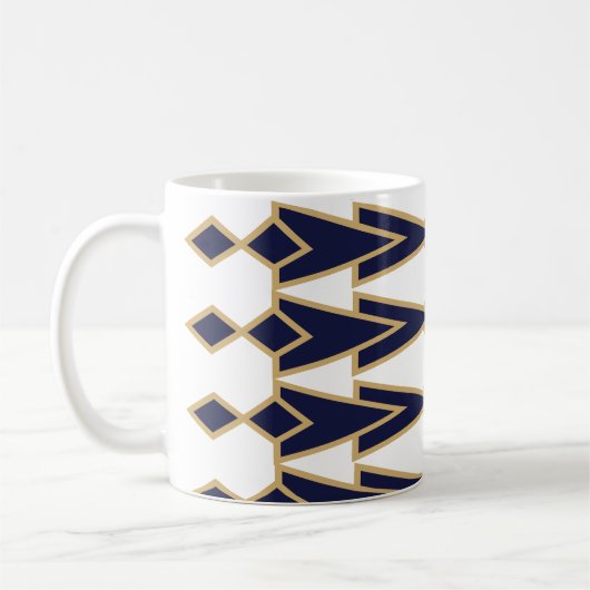 Bleu et Gold Bowties Café Mug (Gauche)