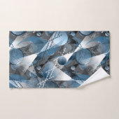 Bleu et gris. Résumé. (Serviette à main)