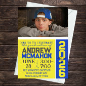 Bleu et Jaune - Invitation photo