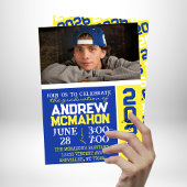 Bleu et jaune - Invitation photo