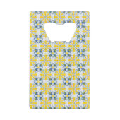 Bleu et jaune joli carrelage portugais motif (Devant)
