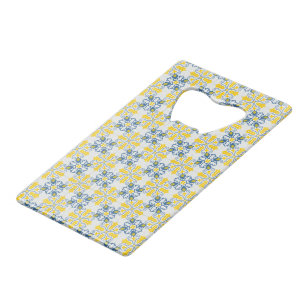 Bleu et jaune joli carrelage portugais motif