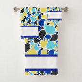 Bleu et jaune paisley (En situation)