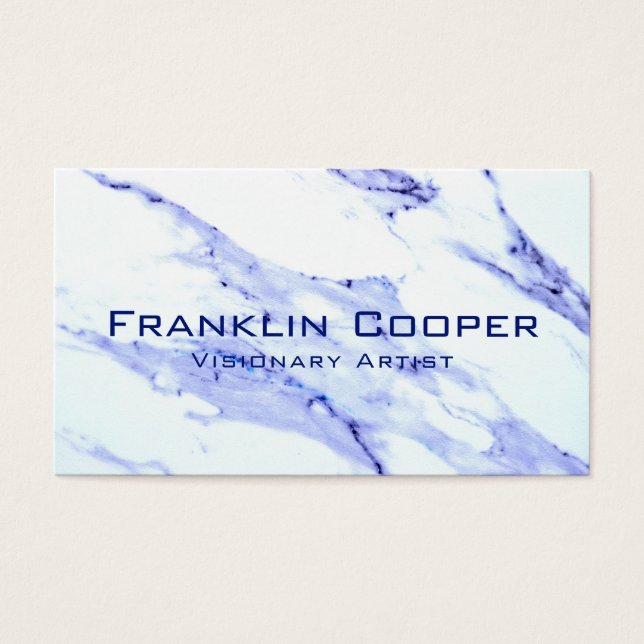 Bleu et Marbre blanc (Devant)