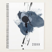 Bleu et noir Splash II | Paint noir bleu (Devant)