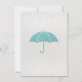 Bleu et or Bébé Garçon Invitation douche (Dos)