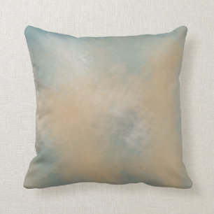 Bleu et Or Douce et Rêveuse Coussin de Jet